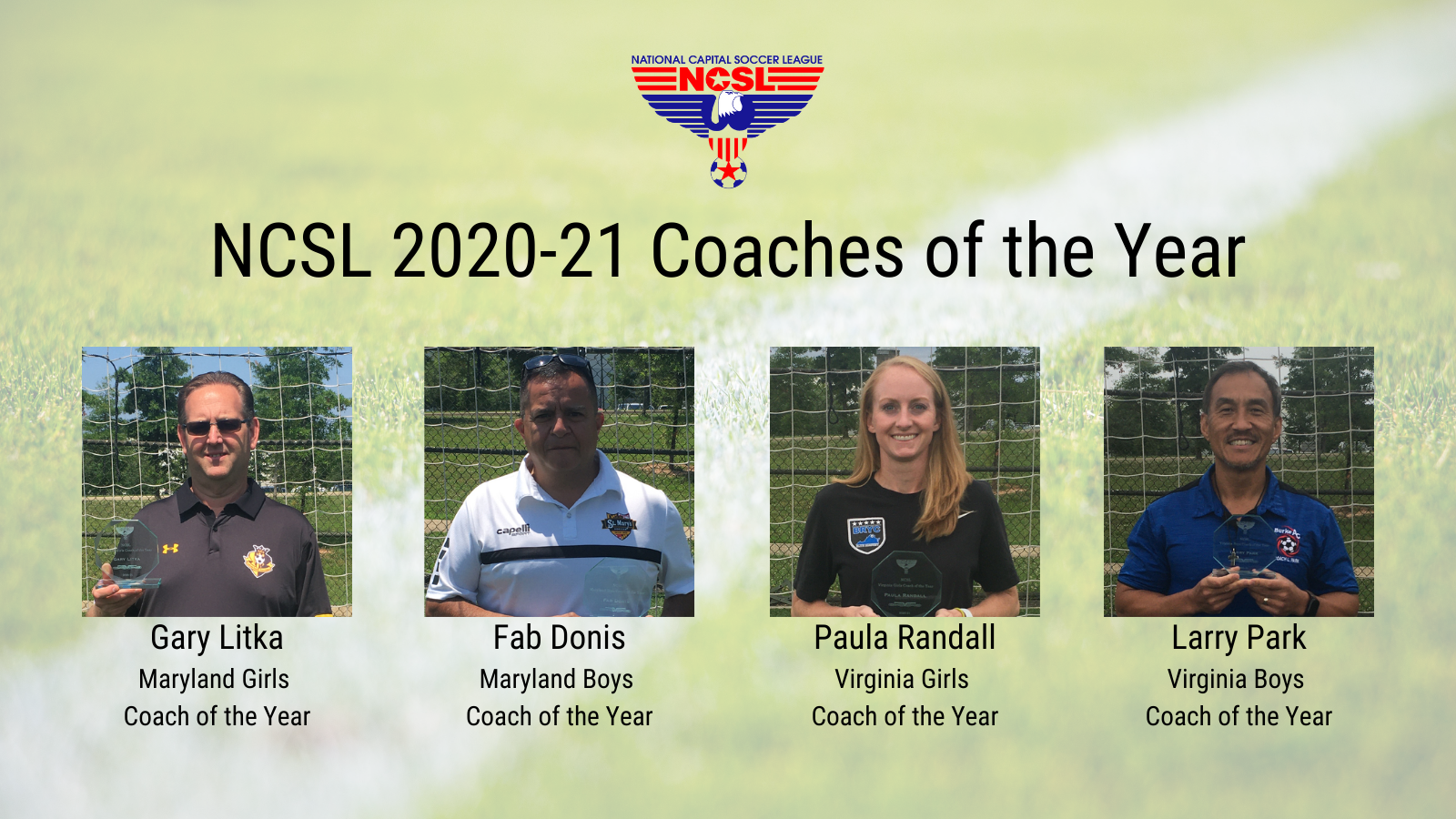 NCSL 202021 Coach of the Year Awards National Capital Soccer League